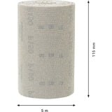 Bosch Expert Rouleau d'abrasif réticulé M480, Feuille abrasive Rouleau abrasif, Grain fin, P150, Travail de finition, Décapant, Bois, Beige