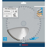Bosch Lames de scies circulaires Multi Material, Lame de scie Multi, 21,6 cm, 3 cm, 1,8 mm, 2,5 mm, HLTCG (High-Low Triple Chip Grind)