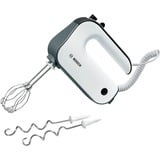 Bosch MFQ49300 mixeur Batteur à main 850 W Noir, Acier inoxydable, Blanc, Mélangeur à main Blanc/Argent foncé, Batteur à main, Noir, Acier inoxydable, Blanc, Pétrisseur, Mélange, Mélange, 1,4 m, Foie, 850 W