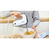 Bosch MFQ49300 mixeur Batteur à main 850 W Noir, Acier inoxydable, Blanc, Mélangeur à main Blanc/Argent foncé, Batteur à main, Noir, Acier inoxydable, Blanc, Pétrisseur, Mélange, Mélange, 1,4 m, Foie, 850 W