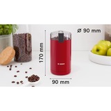 Bosch TSM6A014R appareil à moudre le café 180 W Rouge, Moulin à café Rouge, Moulin à café, 75 g, Rouge, 180 W, 220 - 240 V, 50 - 60 Hz