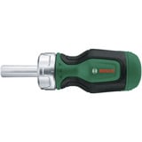 Bosch Tournevis à cliquet court + 6 embouts Vert/Noir