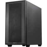 Chieftec Midi Tower GS-03B-BLK-OP, Schwarz Noir, boîtier pc Noir | 2x USB-A | 1x USB-C | Verre Trempé