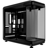 Cooler Master MasterFrame 360 Panorama boîtier bench/show Noir | 2x USB-A | 1x USB-C | RGB | Verre Trempé