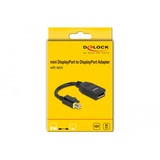 DeLOCK Adaptateur Mini DisplayPort 1.4 vers DisplayPort Noir