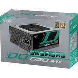 DeepCool DQ650-M-V2L 650W alimentation  Noir, 650 W, 100 - 240 V, 47 - 63 Hz, 10 A, Actif, 100 W