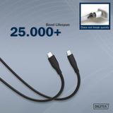 Digitus AK-600110-020-S, Câble Noir