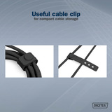 Digitus AK-600110-020-S, Câble Noir
