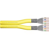 Digitus Câble d'installation professionnel Cat.7a S/FTP duplex Jaune, 500 mètres