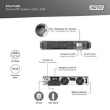 Digitus DN-170106 OnLine 6 kVA/6 kW, UPS Noir