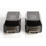 Digitus DS-55203 extension audio/video Émetteur et récepteur réseau Noir, Extension HDMI Émetteur et récepteur réseau, 50 m, Noir