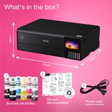 Epson EcoTank ET-8550, Imprimante multifonction Noir, USB, WLAN, Numérisation, Copie