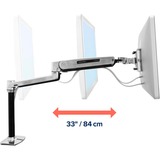 Ergotron LX Monitor Arm Steh-Sitz, Support de moniteur Aluminium