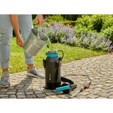 GARDENA EasyPump Pulvérisateur de jardin dorsal 5 L, Pompe et pulvérisateur Gris/Turquoise, Pulvérisateur de jardin dorsal, 5 L, Noir, Bleu, Orange, 3 bar, 1,5 m