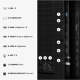 Hisense ULED 55E8S MiniLED 55" 4K Ultra HD TV QLED Noir/gris foncé, 139,7 cm (55"), 3840 x 2160 pixels, ULED, Smart TV, Wifi, Noir