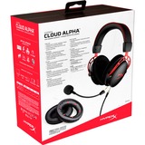HyperX Cloud Alpha Pro, Casque gaming Noir/Rouge, Pc, PlayStation 4, Xbox One