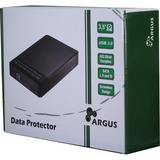 Inter-Tech Argus GD-35LK01 Boîtier HDD Noir 3.5", Boîtier disque dur Noir, Boîtier HDD, 3.5", SATA, Série ATA II, Série ATA III, 5 Gbit/s, Connectivité USB, Noir