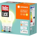 LEDVANCE VolksLicht ampoule LED 60 W E27 E, Lampe à LED 60 W, 60 W, E27, 15000 h, Blanc chaud