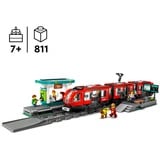 LEGO City - Le tramway et la station du centre-ville, Jouets de construction 60423