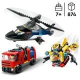 LEGO City - Remix d'hélicoptères, de camions de pompiers et de sous-marins, Jouets de construction 60462 | set de 3 véhicules modulaires