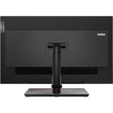Lenovo ThinkVision P27u-20 Moniteur 27" 4K Ultra HD Noir, 1x DisplayPort, 2x HDMI, 1x USB-C, 3x USB-A, 2x Thunderbolt, 1x RJ-45, 68,6 cm (27"), 3840 x 2160 pixels, 4K Ultra HD, LED, 6 ms, Noir