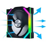 Lian Li UNI FAN SL120 Wireless, Ventilateur de boîtier Noir, Connecteur de ventilateur PWM à 4 broches