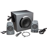 Logitech Z625 surround speaker, Haut-parleur PC Noir, 2.1 canaux, 200 W, Universel, Noir, Rotatif, 35 W