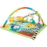 Mattel – Mon Tapis de la Jungle 2.0, Arche de jeu/couverture Tapis de jeux pour bébé, Barre d'activités, Sonore, Multicolore, Plastique