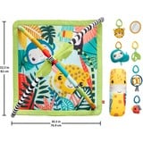 Mattel – Mon Tapis de la Jungle 2.0, Arche de jeu/couverture Tapis de jeux pour bébé, Barre d'activités, Sonore, Multicolore, Plastique