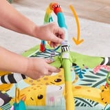 Mattel – Mon Tapis de la Jungle 2.0, Arche de jeu/couverture Tapis de jeux pour bébé, Barre d'activités, Sonore, Multicolore, Plastique