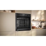 Neff N 50 B6ACH7AG3 four 71 L Noir, Gris Noir/graphite, Moyenne, Four électrique, 71 L, 71 L, 30 - 275 °C, Hydrolytique + Pyrolytique
