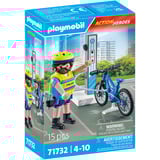 PLAYMOBIL Action Heroes Patrouille à vélo de la police, Jouets de construction 