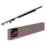 Philips Hue Perifo straight basic ceiling set (3 spots, 1 luminaire à lattes), Lampe Noir, Philips Hue White and Color ambiance Kit de base Perifo pour plafond, droit (3 spots, 1 barre lumineuse), Spot d'éclairage intelligent, Bluetooth, Noir, LED intégrée, Métal, Synthétiques, Ampoule(s) non remplaçable(s)