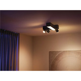 Philips Hue White & Color Ambiance CentrisCross Spot de plafond 3 pièces, Lumière LED Noir