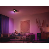 Philips Hue White & Color Ambiance CentrisCross Spot de plafond 3 pièces, Lumière LED Noir