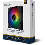 SilverStone Air PenetraTor 120SK ARGo ventilateur de boîtier RGB  Noir, 120 x 120 x 25 mm, PWM