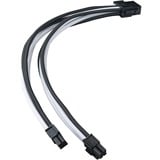 SilverStone Câble de rallonge d'alimentation SST-PP07E-EPS8BW, Câble d'extension Noir/Blanc