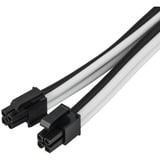 SilverStone Câble de rallonge d'alimentation SST-PP07E-EPS8BW, Câble d'extension Noir/Blanc