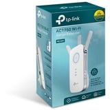 TP-Link RE450 Émetteur et récepteur réseau Blanc 10, 100, 1000 Mbit/s, Répéteur Blanc, Émetteur et récepteur réseau, 1300 Mbit/s, 10,100,1000 Mbit/s, Externe, 2.4 GHz ≤20dBm, 5 GHz ≤23dBm, 10/100/1000Base-T(X)
