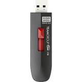 Team Group C212 lecteur USB flash 256 Go USB Type-A 3.2 Gen 2 (3.1 Gen 2) Noir, Clé USB Noir/Rouge, 256 Go, USB Type-A, 3.2 Gen 2 (3.1 Gen 2), 600 Mo/s, Slide, Noir