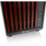 Thermaltake TR200 WS boîtier mini tower Noir/bois | 2x USB-A | 1x USB-C