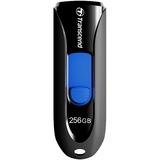 Transcend JetFlash 790 lecteur USB flash 256 Go USB Type-A 3.2 Gen 1 (3.1 Gen 1) Noir, Clé USB Noir/Bleu, 256 Go, USB Type-A, 3.2 Gen 1 (3.1 Gen 1), Sans capuchon, 4,9 g, Noir