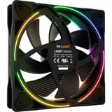 be quiet! Light Wings PWM ventilateur de boîtier RGB  Noir, 120 x 120 x 25 mm