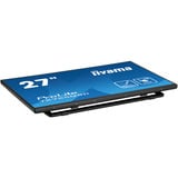 iiyama ProLite T2755QSC-B1 écran plat de PC 68,6 cm (27") 2560 x 1440 pixels Quad HD LCD Écran tactile Noir Moniteur Noir (Mat), 1x DisplayPort, 1x HDMI, 2x USB-A, 68,6 cm (27"), 2560 x 1440 pixels, Quad HD, LCD, 5 ms, Noir
