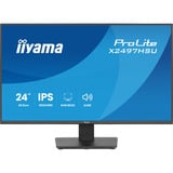 iiyama ProLite X2497HSU-B1 23.8" Moniteur Noir (Mat), 1x DisplayPort, 1x HDMI, 2x USB-C, 2x USB-A, 120 Hz, 60,5 cm (23.8"), 1920 x 1080 pixels, Full HD, LED, 4 ms, Noir