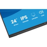 iiyama ProLite X2497HSU-B1 23.8" Moniteur Noir (Mat), 1x DisplayPort, 1x HDMI, 2x USB-C, 2x USB-A, 120 Hz, 60,5 cm (23.8"), 1920 x 1080 pixels, Full HD, LED, 4 ms, Noir