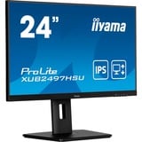 iiyama XUB2497HSU-B2 écran plat de PC 60,5 cm (23.8") 1920 x 1080 pixels Full HD LED Noir Moniteur  Noir (Mat), 60,5 cm (23.8"), 1920 x 1080 pixels, Full HD, LED, 1 ms, Noir
