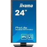iiyama XUB2497HSU-B2 écran plat de PC 60,5 cm (23.8") 1920 x 1080 pixels Full HD LED Noir Moniteur  Noir (Mat), 60,5 cm (23.8"), 1920 x 1080 pixels, Full HD, LED, 1 ms, Noir