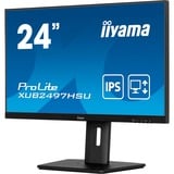 iiyama XUB2497HSU-B2 écran plat de PC 60,5 cm (23.8") 1920 x 1080 pixels Full HD LED Noir Moniteur  Noir (Mat), 60,5 cm (23.8"), 1920 x 1080 pixels, Full HD, LED, 1 ms, Noir
