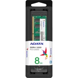 ADATA 8 Go DDR4-3200 (1x 8 Go) mémoire PC portable Vert, AD4S32008G22-SGN, SO-DIMM, XMP